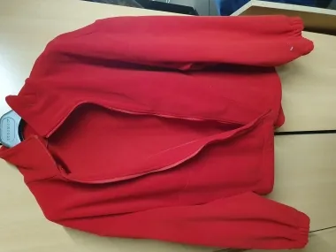 Fleece Jacke Rot Rettungsdienst Größe XL , 60 grad Waschbar