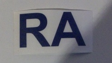 Preview: Helmkennzeichnung " RS " , "RA" oder "NFS" Farbe blau